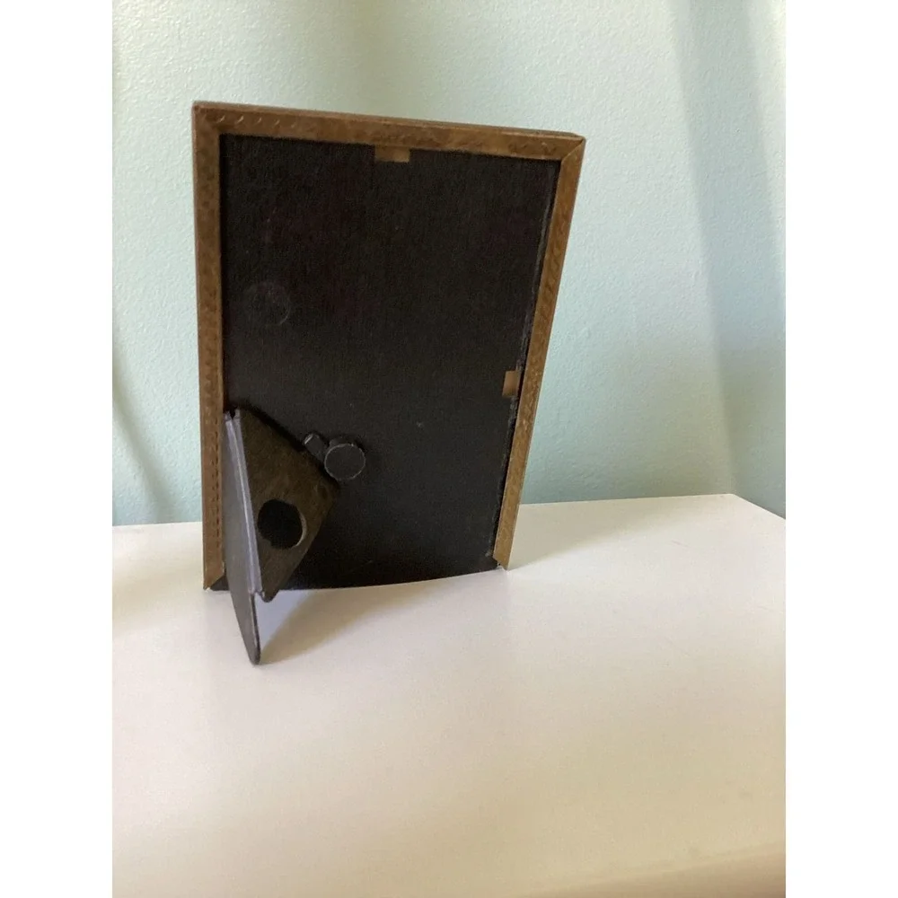 Vintage Gold Tone Picture Frame Set Ornate Embossed and Polished Tabletop Decor